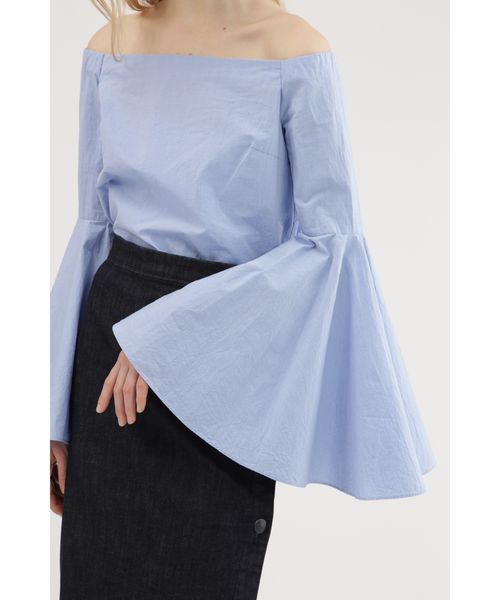 JILL STUART（ジルスチュアート）の「アンヌオフショルブラウス（シャツ/ブラウス・レディース・ブルー/ブラック/ホワイト・SMALL/MEDIUM）」の8枚目の写真