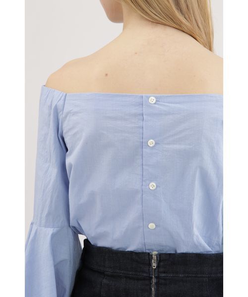 JILL STUART（ジルスチュアート）の「アンヌオフショルブラウス（シャツ/ブラウス・レディース・ブルー/ブラック/ホワイト・SMALL/MEDIUM）」の7枚目の写真