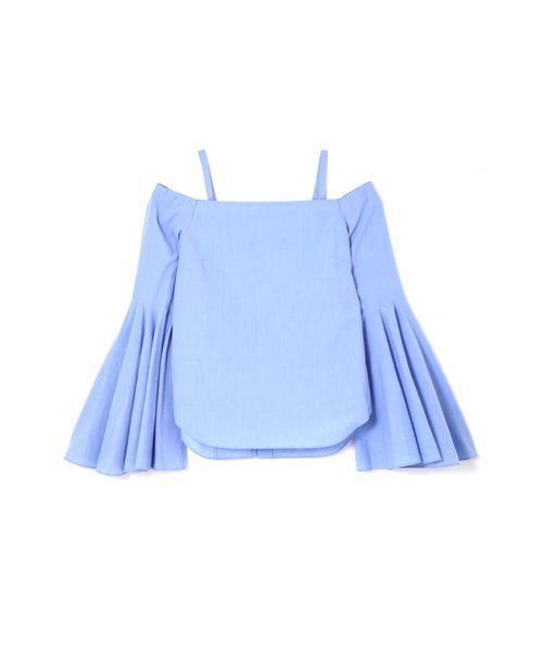 JILL STUART（ジルスチュアート）の「アンヌオフショルブラウス（シャツ/ブラウス・レディース・ブルー/ブラック/ホワイト・SMALL/MEDIUM）」の6枚目の写真