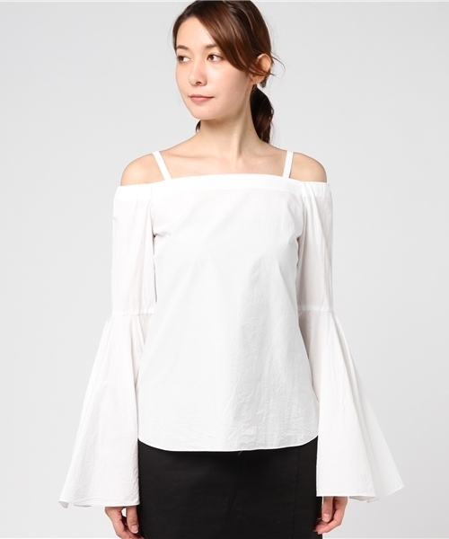 JILL STUART（ジルスチュアート）の「アンヌオフショルブラウス（シャツ/ブラウス・レディース・ブルー/ブラック/ホワイト・SMALL/MEDIUM）」の16枚目の写真