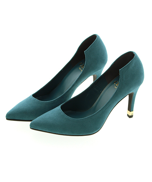 SON CHIC TOKYO（ソンシックトウキョウ）の「デザインカットプレーンパンプス(774-59103)【SON CHIC TOKYO】（パンプス・レディース・ブルー/ブラック/ホワイト×ブラック/アイボリー/オレンジ/レッド/ピンク/ネイビー/グレー・23/24/22/22.5/23.5/24.5）」の7枚目の写真