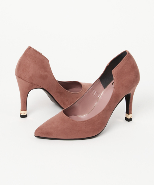 SON CHIC TOKYO（ソンシックトウキョウ）の「デザインカットプレーンパンプス(774-59103)【SON CHIC TOKYO】（パンプス・レディース・ブルー/ブラック/ホワイト×ブラック/アイボリー/オレンジ/レッド/ピンク/ネイビー/グレー・23/24/22/22.5/23.5/24.5）」の8枚目の写真