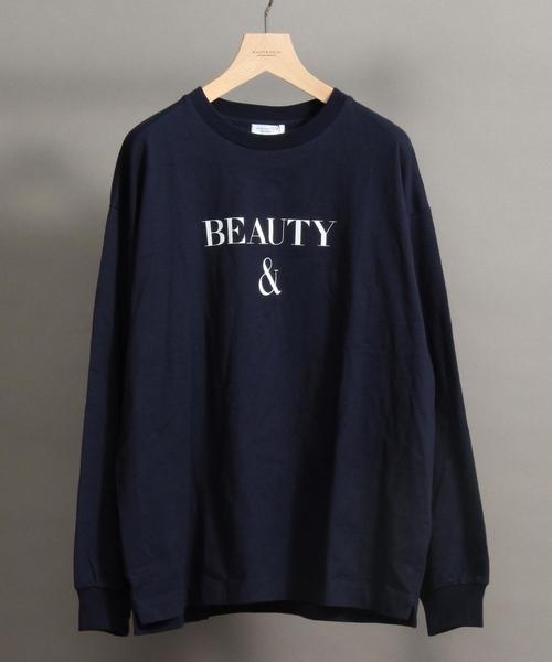BEAUTY&YOUTH UNITED ARROWS（ビューティーアンドユースユナイテッドアローズ）の「BY B&Y ロングスリーブ Tシャツ ◆（Tシャツ/カットソー・メンズ・ホワイト/ネイビー/オレンジ・LARGE/X-LARGE/MEDIUM/SMALL）」の2枚目の写真