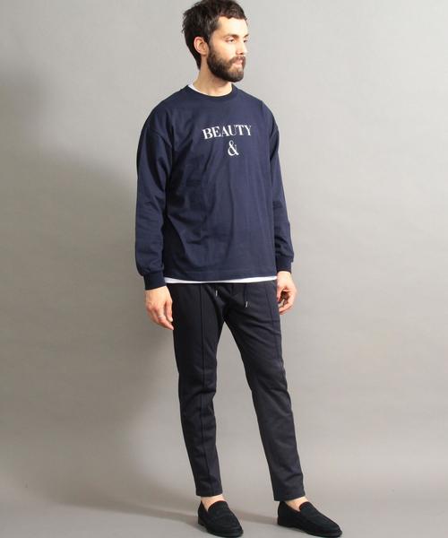 BEAUTY&YOUTH UNITED ARROWS（ビューティーアンドユースユナイテッドアローズ）の「BY B&Y ロングスリーブ Tシャツ ◆（Tシャツ/カットソー・メンズ・ホワイト/ネイビー/オレンジ・LARGE/X-LARGE/MEDIUM/SMALL）」の7枚目の写真