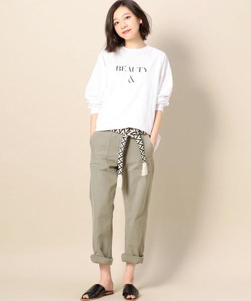 BEAUTY&YOUTH UNITED ARROWS（ビューティーアンドユースユナイテッドアローズ）の「BY B&Y ロングスリーブ Tシャツ ◆（Tシャツ/カットソー・メンズ・ホワイト/ネイビー/オレンジ・LARGE/X-LARGE/MEDIUM/SMALL）」の22枚目の写真