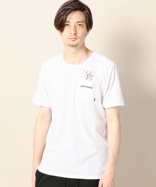 NIKE SB(ナイキエスビー)の「<NIKE(ナイキ) SB> CHEESE TEE/Tシャツ ◆(Tシャツ/カットソー・メンズ・ライトグレー/ホワイト・MEDIUM/SMALL/LARGE)」の2枚目の写真