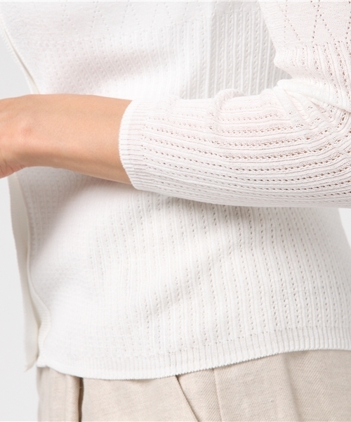 Letroyes（ルトロワ）の「Letroyes レースカーディガン（カーディガン/ボレロ・レディース・ブラック/ブルー/ホワイト・SMALL）」の8枚目の写真