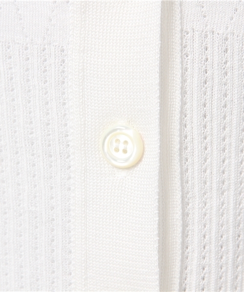 Letroyes（ルトロワ）の「Letroyes レースカーディガン（カーディガン/ボレロ・レディース・ブラック/ブルー/ホワイト・SMALL）」の9枚目の写真