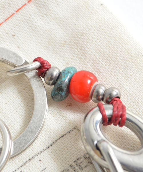 SunKu(サンク)の「39/サンク Wichard Beards Keyring RED カラビナ(ウォレットチェーン・メンズ・レッド・FREE)」の4枚目の写真