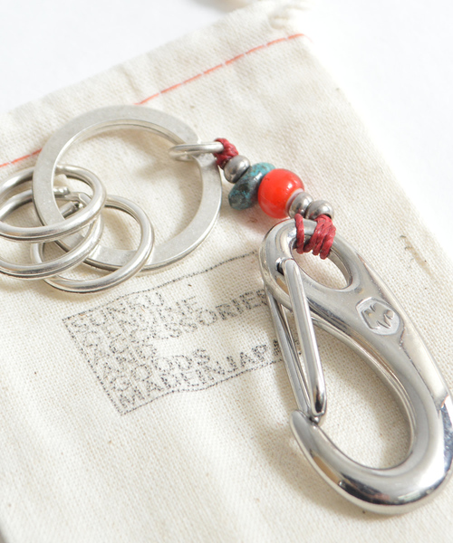 SunKu(サンク)の「39/サンク Wichard Beards Keyring RED カラビナ(ウォレットチェーン・メンズ・レッド・FREE)」の6枚目の写真