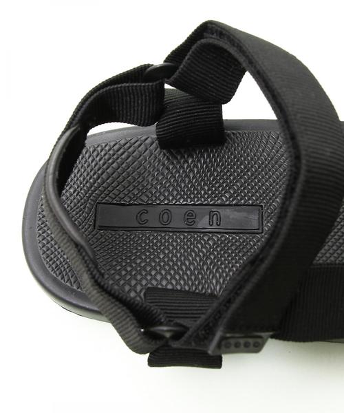 coen（コーエン）の「【『リンネル』6月号掲載・人気・復刻カラー：ブラック】スポーツサンダル（サンダル・レディース・ブラック/レオパード・MEDIUM/LARGE/SMALL）」の4枚目の写真