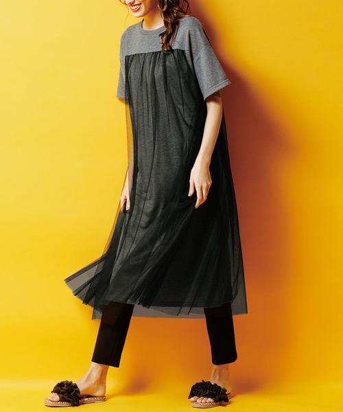 チュールレイヤードロングチュニック ワンピース Ranan ラナン のファッション通販 Zozotown