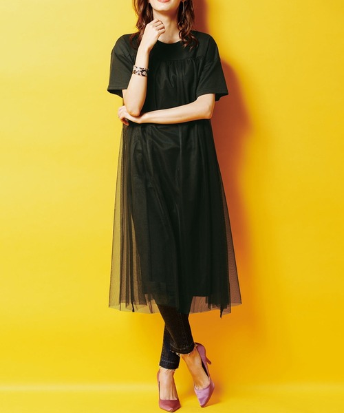 チュールレイヤードロングチュニック ワンピース Ranan ラナン のファッション通販 Zozotown