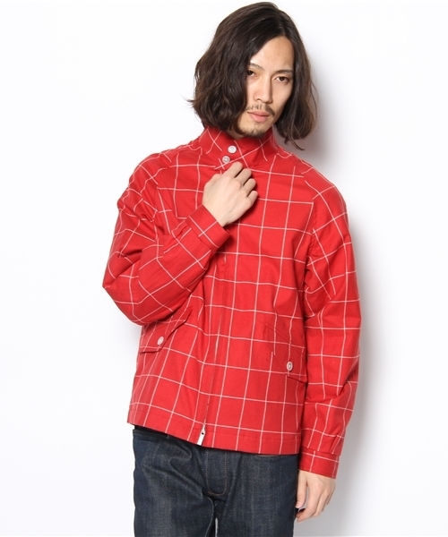 BEAUTY&YOUTH UNITED ARROWS（ビューティーアンドユースユナイテッドアローズ）の「BY ウィンドウペン ブルゾン◆（ブルゾン・メンズ・レッド/ネイビー・SMALL/MEDIUM/LARGE/X-LARGE）」の2枚目の写真