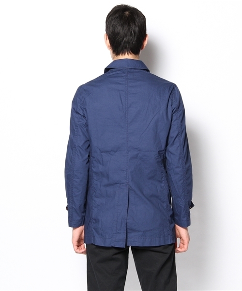 UNION STATION(ユニオンステーション)の「カラーショップコート(ステンカラーコート・メンズ・ブルー/ターコイズブルー/ネイビー/イエロー/ピンク/オレンジ・MEDIUM/LARGE/LL)」の9枚目の写真