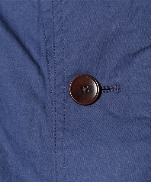 UNION STATION(ユニオンステーション)の「カラーショップコート(ステンカラーコート・メンズ・ブルー/ターコイズブルー/ネイビー/イエロー/ピンク/オレンジ・MEDIUM/LARGE/LL)」の14枚目の写真