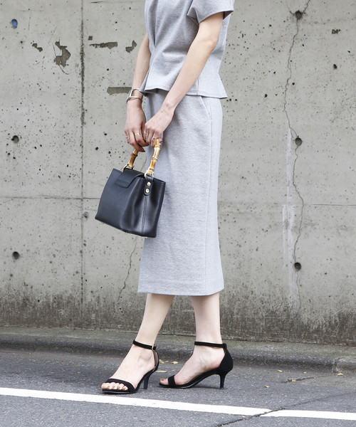 Tiara（ティアラ）の「ポンチタイトスカート（スカート・レディース・ブラック/アイボリー/ヘザーグレー・M/S）」の12枚目の写真