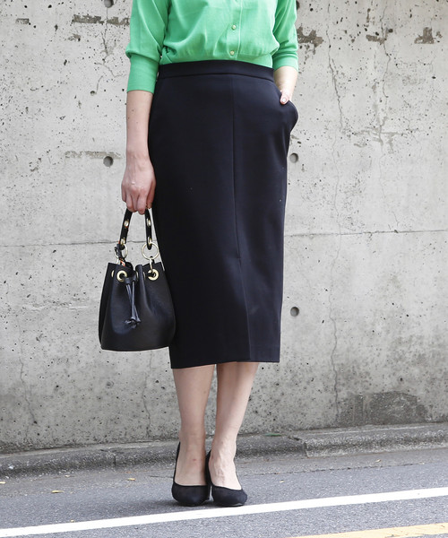 Tiara（ティアラ）の「ポンチタイトスカート（スカート・レディース・ブラック/アイボリー/ヘザーグレー・M/S）」の15枚目の写真