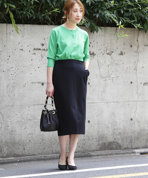 Tiara（ティアラ）の「ポンチタイトスカート（スカート・レディース・ブラック/アイボリー/ヘザーグレー・M/S）」の18枚目の写真