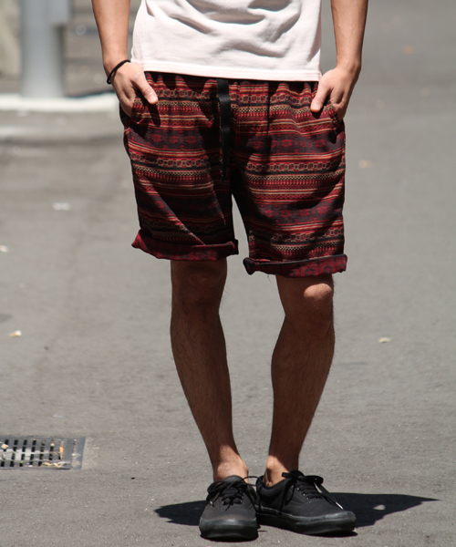 WEGO（ウィゴー）の「WEGO/ジャガードイージーショーツ（その他パンツ・メンズ・ブラック/ブラック系その他/ダークグレー/ライトグレー/ブラウン/グリーン/グリーン系その他/ブルー/パープル/レッド/レッド系その他/オレンジ系その他・MEDIUM/LARGE）」の12枚目の写真