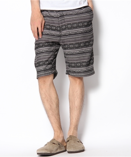 WEGO（ウィゴー）の「WEGO/ジャガードイージーショーツ（その他パンツ・メンズ・ブラック/ブラック系その他/ダークグレー/ライトグレー/ブラウン/グリーン/グリーン系その他/ブルー/パープル/レッド/レッド系その他/オレンジ系その他・MEDIUM/LARGE）」の3枚目の写真