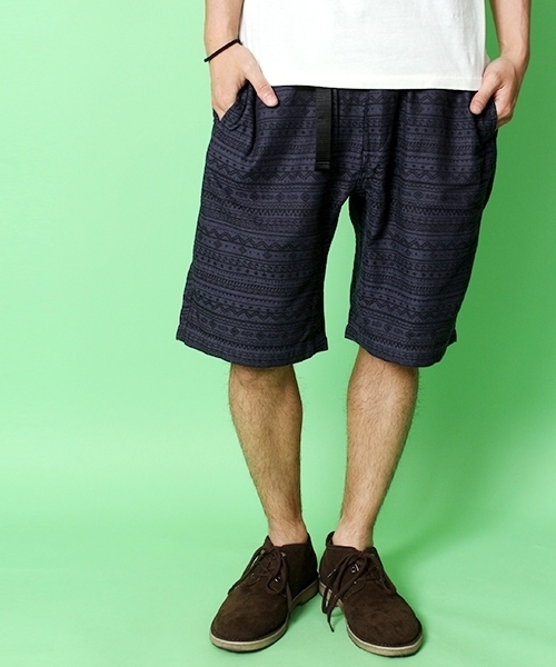 WEGO（ウィゴー）の「WEGO/ジャガードイージーショーツ（その他パンツ・メンズ・ブラック/ブラック系その他/ダークグレー/ライトグレー/ブラウン/グリーン/グリーン系その他/ブルー/パープル/レッド/レッド系その他/オレンジ系その他・MEDIUM/LARGE）」の9枚目の写真