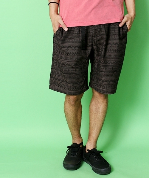 WEGO（ウィゴー）の「WEGO/ジャガードイージーショーツ（その他パンツ・メンズ・ブラック/ブラック系その他/ダークグレー/ライトグレー/ブラウン/グリーン/グリーン系その他/ブルー/パープル/レッド/レッド系その他/オレンジ系その他・MEDIUM/LARGE）」の6枚目の写真