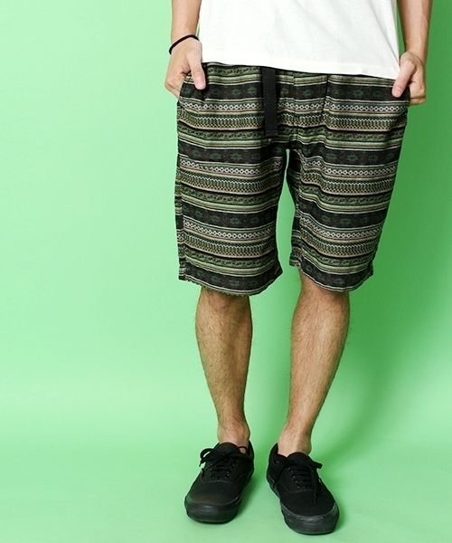 WEGO（ウィゴー）の「WEGO/ジャガードイージーショーツ（その他パンツ・メンズ・ブラック/ブラック系その他/ダークグレー/ライトグレー/ブラウン/グリーン/グリーン系その他/ブルー/パープル/レッド/レッド系その他/オレンジ系その他・MEDIUM/LARGE）」の7枚目の写真