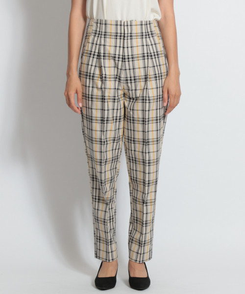 niko and...（ニコアンド）の「チェックハイウエストパンツ（その他パンツ・レディース・レッド/アイボリー/ベージュ・MEDIUM/LARGE）」の7枚目の写真