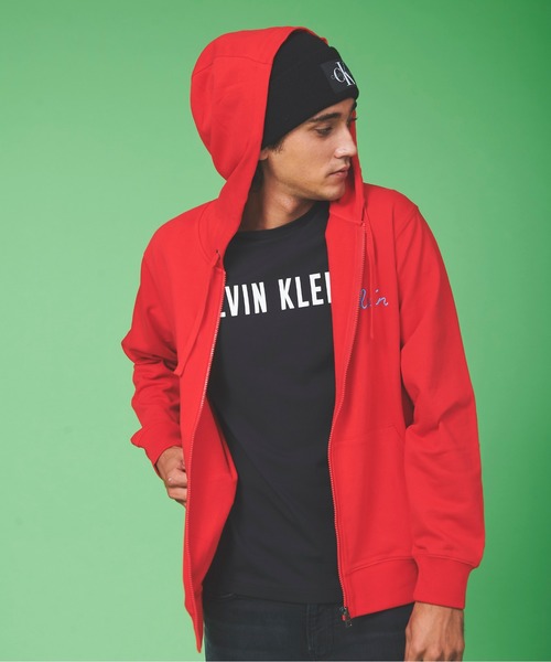 美品   (CK) パフォーマンス ロゴプリント カットソー M ピンク カルバンクライン KL4BKULS17 CALVIN KLEIN PERFORMANCE（カルバンクラインパフォーマンス）の