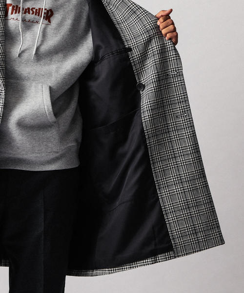 BEAUTY&YOUTH UNITED ARROWS（ビューティーアンドユースユナイテッドアローズ）の「【WEB限定】 by テックツイード チェック ジャストルーズ コート（チェスターコート・メンズ・その他2/その他1・LARGE/X-LARGE/MEDIUM/SMALL）」の8枚目の写真