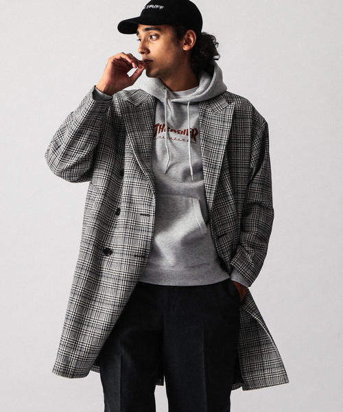 BEAUTY&YOUTH UNITED ARROWS（ビューティーアンドユースユナイテッドアローズ）の「【WEB限定】 by テックツイード チェック ジャストルーズ コート（チェスターコート・メンズ・その他2/その他1・LARGE/X-LARGE/MEDIUM/SMALL）」の10枚目の写真