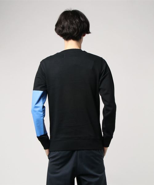 Calvin Klein(カルバン・クライン)の「ネーム プリント クルーネック スウェット(スウェット・メンズ・ブラック/ブルー・L/XL/M/S)」の3枚目の写真