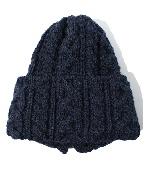 fennica（フェニカ）の「Highland 2000 / button（ニットキャップ/ビーニー・レディース・ナチュラル/チャコールグレー/インディゴブルー・ONE SIZE）」の3枚目の写真