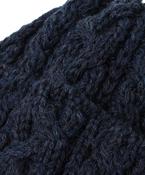 fennica（フェニカ）の「Highland 2000 / button（ニットキャップ/ビーニー・レディース・ナチュラル/チャコールグレー/インディゴブルー・ONE SIZE）」の6枚目の写真
