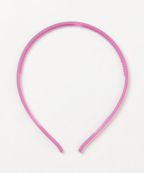 Fun & Daily（ファンアンドデイリー）の「F&D :  マットカラーナローカチューシャ（カチューシャ・レディース・ブラック/パープル/ピンク/イエロー/グリーン/マスタード・FREE）」の6枚目の写真