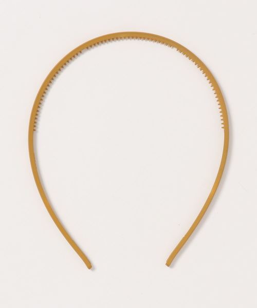 Fun & Daily（ファンアンドデイリー）の「F&D :  マットカラーナローカチューシャ（カチューシャ・レディース・ブラック/パープル/ピンク/イエロー/グリーン/マスタード・FREE）」の5枚目の写真