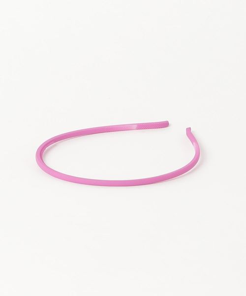 Fun & Daily（ファンアンドデイリー）の「F&D :  マットカラーナローカチューシャ（カチューシャ・レディース・ブラック/パープル/ピンク/イエロー/グリーン/マスタード・FREE）」の7枚目の写真