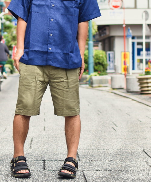 ARCHIVER(アーカイバ)の「【Ir】綿麻ストレッチショーツ(その他パンツ・レディース・ブラック/キナリ/ベージュ/カーキ/ネイビー・MEDIUM/LARGE/X-LARGE)」の2枚目の写真
