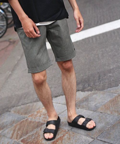 ZIP FIVE(ジップファイブ)の「T/Cツイルチノショートパンツ/チノ ショーツ(チノパンツ・メンズ・ホワイト/オリーブ/チャコール/杢グレー/ブルー/グレイッシュブルー/ネイビー/グリーン/グレー系その他/マスタード/サックスブルー/ブラック/ホワイト系その他/ベージュ/ベージュ系その他/ピンク/ブラウン・LARGE/MEDIUM/SMALL/X-LARGE/X-SMALL/XX-LARGE)」の7枚目の写真