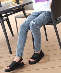 AFYF（エーエフワイエフ）の「AFYF BASIC OVSIZE SKINNY DENIM CRUSH/デニムオーバーサイズ ストレッチ スキニーパンツ クラッシュ（デニムパンツ・レディース）」