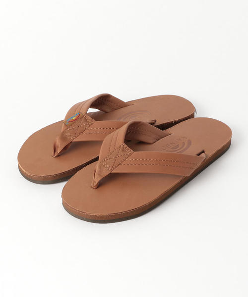 RAINBOW SANDALS（レインボーサンダル）の「＜RAINBOW SANDALS＞301ALTS レザービーチサンダル（ビーチサンダル・レディース・オフホワイト/ブラウン・SMALL/MEDIUM）」の2枚目の写真