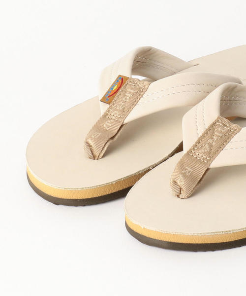 RAINBOW SANDALS（レインボーサンダル）の「＜RAINBOW SANDALS＞301ALTS レザービーチサンダル（ビーチサンダル・レディース・オフホワイト/ブラウン・SMALL/MEDIUM）」の5枚目の写真