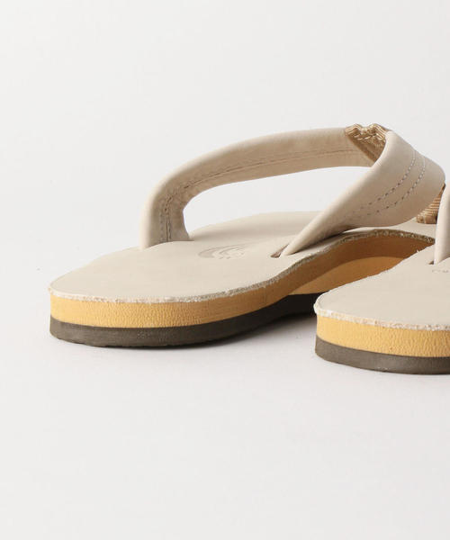 RAINBOW SANDALS（レインボーサンダル）の「＜RAINBOW SANDALS＞301ALTS レザービーチサンダル（ビーチサンダル・レディース・オフホワイト/ブラウン・SMALL/MEDIUM）」の6枚目の写真