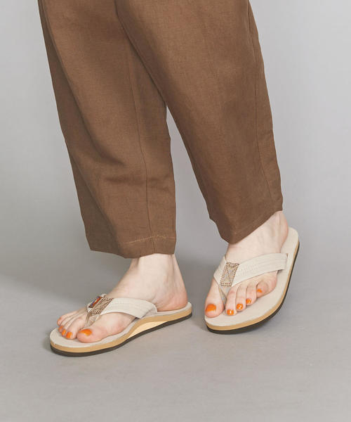 RAINBOW SANDALS（レインボーサンダル）の「＜RAINBOW SANDALS＞301ALTS レザービーチサンダル（ビーチサンダル・レディース・オフホワイト/ブラウン・SMALL/MEDIUM）」の9枚目の写真