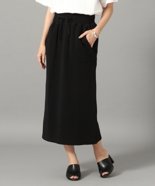 LOWRYS FARM(ローリーズファーム)の「ワッフルカットタイトスカート 833082(スカート・レディース・アイボリー/ブラック/チャコールグレー/ベージュ/パープル・LARGE/MEDIUM)」の3枚目の写真