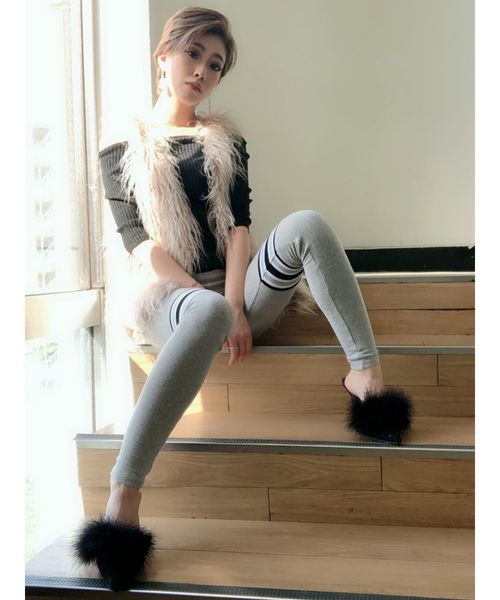 GYDA（ジェイダ）の「フェイクファーベスト（ベスト・レディース・ベージュ/オフホワイト/その他1・FREE）」の6枚目の写真