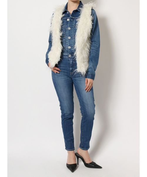 GYDA（ジェイダ）の「フェイクファーベスト（ベスト・レディース・ベージュ/オフホワイト/その他1・FREE）」の10枚目の写真