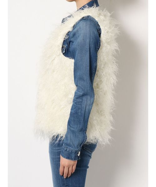 GYDA（ジェイダ）の「フェイクファーベスト（ベスト・レディース・ベージュ/オフホワイト/その他1・FREE）」の12枚目の写真