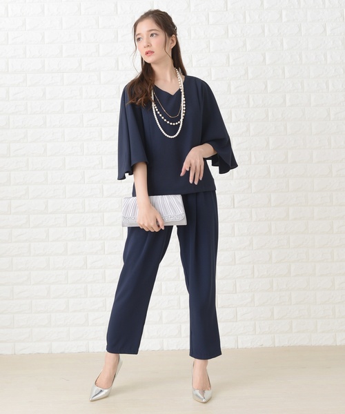 セール マントスリーブセットアップパンツ ドレス ドレス Lace Lace ドレス Ladies レースレディース のファッション